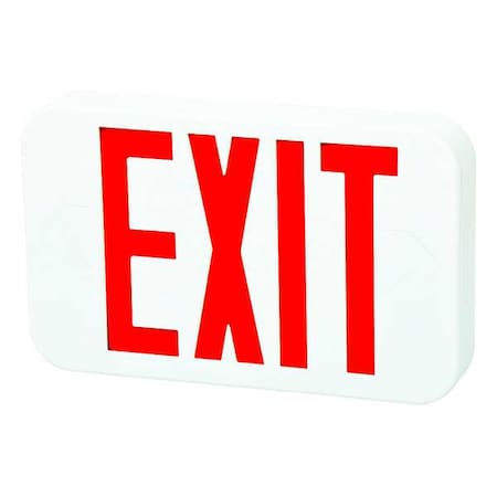 Fulham Exit Sign, White, 1 or 2 Face(s), LED, Wall/Ceiling Mount, Nickel Cadmium FHEX20WREM