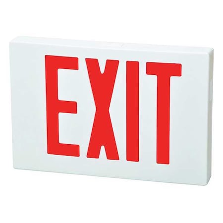 Fulham Exit Sign, White, 1 or 2 Face(s), LED, Universal Mount, Nickel Cadmium FHEX21WREM