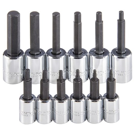 Proto 1/4 in, 3/8 in Drive Socket Bit Set, SAE, 12 pcs J4770-12