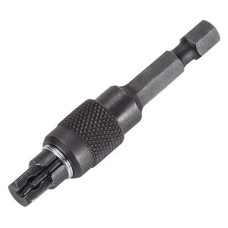 Proto Socket Adapter, 1/4" Male Hex, 1/4" Square J4759BL