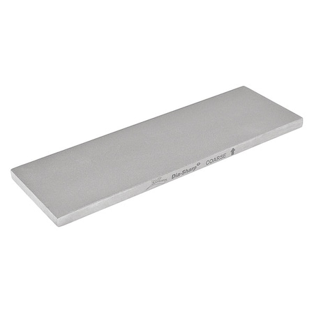 Dmt Single Grit Benchstone, 6 in W, 2 in L, 1/4 in H, Diamond, Coarse Grit, Silver D6C