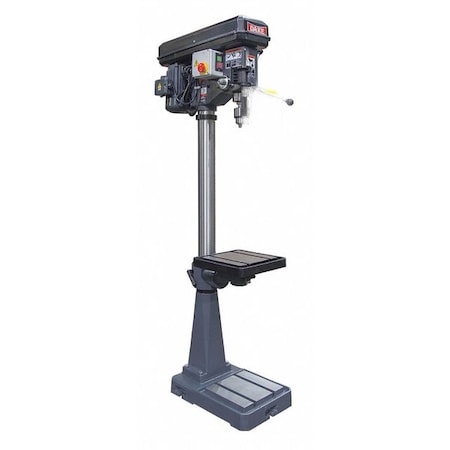 Dake Floor Drill Press, Belt Drive, 2 hp, 115V AC V, 18 in Swing, Variable Speed 977600-1V
