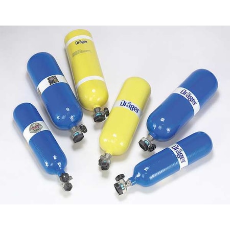 Draeger SCBA Cylinder with Valve, 45 min. 4055698