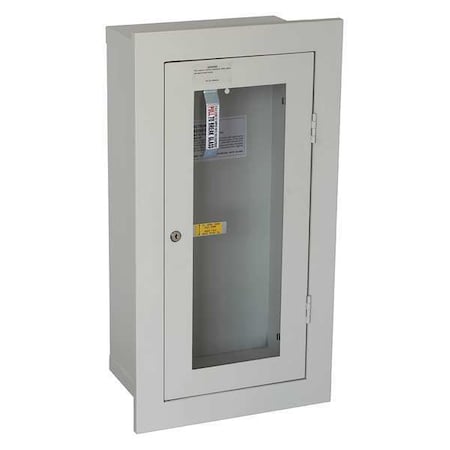 Zoro Select Fire Extinguisher Cabinet, Semi Recessed, 28 in Height, 20 lb 35GX47
