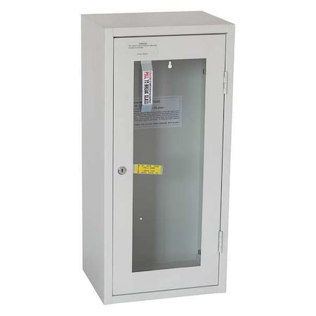 Zoro Select Fire Extinguisher Cabinet, Surface Mount, 25 9/16 in Height, 20 lb 35GX50