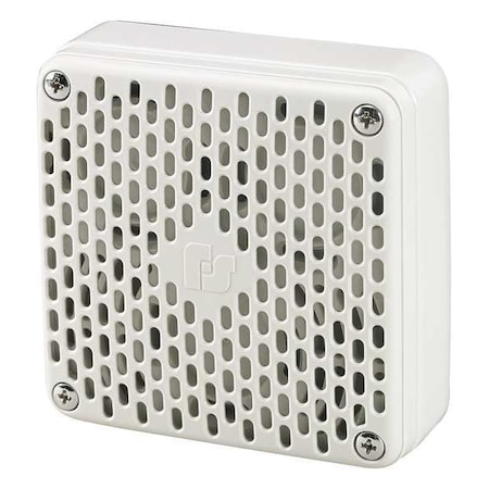 Federal Signal Horn, Horn, Continuous, 12 to 24V DC, 16 to 33V DC, 90 dB, Plastic, Gray, Surface Mount 450E-024