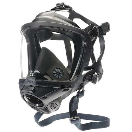 Draeger Full Face Respirator, FPS 7000, Not Rated, Lung Demand Valve, Size, L 0 Cartridges Included R56628