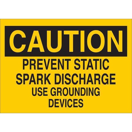 Zoro Select Caution Sign, 10 in Height, 14 in Width, Plastic, English 34GJ03