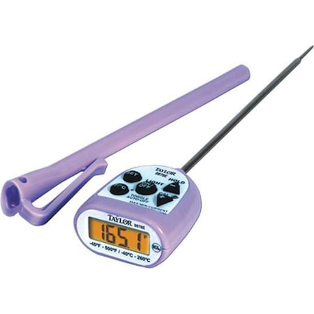Taylor 5" LCD Waterproof Thermometer with -40 to 500 (F) 9878EPR