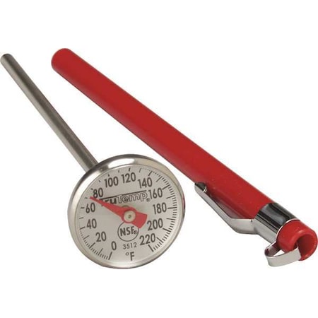 Taylor 5" Analog Chef Thermometer with 0 to 220 (F) 3512