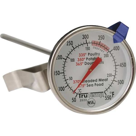 Taylor 12" Analog Deep Fry Thermometer with 50 to 550 (F) 3522
