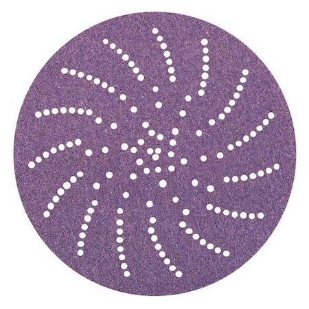 3M Cubitron Hook-and-Loop Sanding Disc, 5" Dia, Multi-Hole, Precision Shaped Ceramic, 80+ Grit, Open Coat Type 7100044448