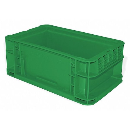 Ssi Schaefer Straight Wall Container, Green, High Density Polyethylene, 0.12 cu. ft. Volume Capacity AF120705.XAGN1