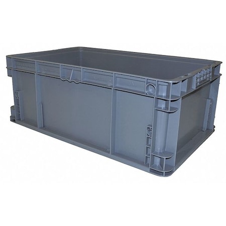 Ssi Schaefer Straight Wall Container, Green, High Density Polyethylene, 1.41 cu. ft. Volume Capacity AF241509.XAGN1