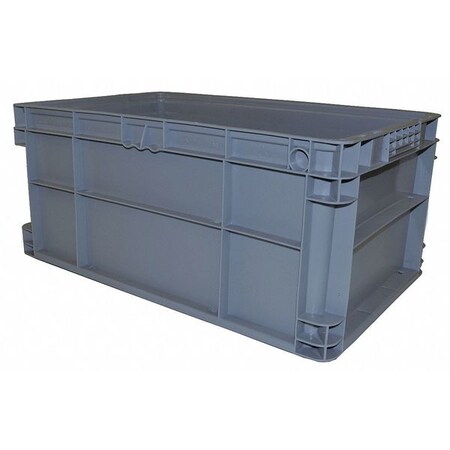Ssi Schaefer Straight Wall Container, Green, High Density Polyethylene, 1.62 cu. ft. Volume Capacity AF241511.AAGN1