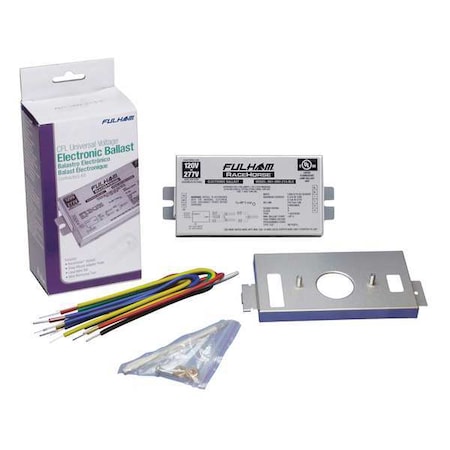 Fulham CFL Ballast Kit, Electr, 17to59W, 5-1/16inL RHA-UNV-226-K