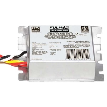 Fulham 5 to 35 Watts, 1 or 2 Lamps, Electronic Ballast WH2-277-C