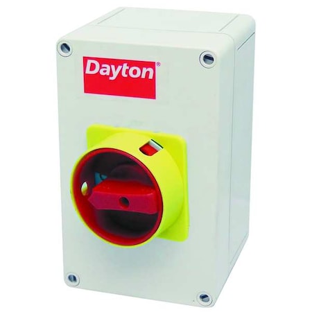 Hoffman Nonfusible Enclosed Single Throw Disconnect Switch, 25 A, 600V AC, 3 pole, NEMA 12, 3R VS-DS25RY