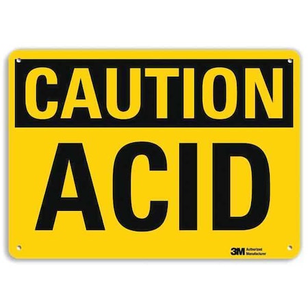 Lyle Caution Sign, 7 in H, 10 in W, Vertical Rectangle, English, U4-1041-RA_10X7 U4-1041-RA_10X7