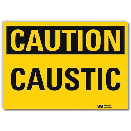Lyle Caution Sign, 10 in H, 14 in W, Horizontal Rectangle, English, U4-1001-RD_14X10 U4-1001-RD_14X10