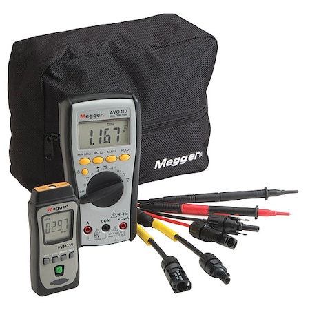 Megger Photovoltaic Kit, 1999 W/m2, DMM Meter PVK320