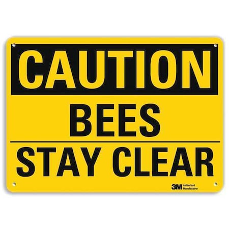 Lyle Safety Sign, 7 in Height, 10 in Width, Aluminum, Vertical Rectangle, English U4-1080-RA_10X7