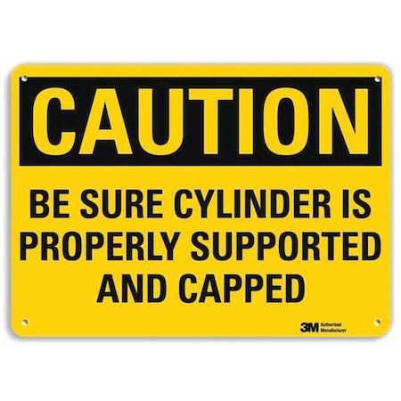 Lyle Caution Sign, 10 in H, 14 in W, Horizontal Rectangle, English, U4-1076-NA_14x10 U4-1076-NA_14x10