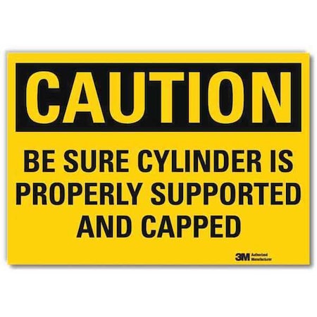 Lyle Caution Sign, 10 in H, 14 in W, Horizontal Rectangle, English, U4-1076-RD_14X10 U4-1076-RD_14X10