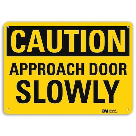 Lyle Caution Sign, 14" W, 10" H, 0.040" Thick, U4-1053-NA_14x10 U4-1053-NA_14x10