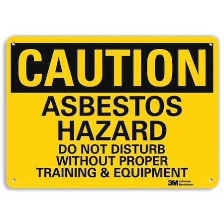 Lyle Safety Sign, 10 in Height, 14 in Width, Aluminum, Vertical Rectangle, English U4-1060-RA_14X10