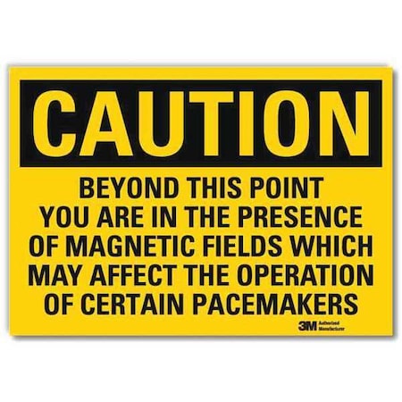 Lyle Safety Sign, 5 in H, 7 in Width, Reflective Sheeting, Horizontal Rectangle, English, U4-1085-RD_7X5 U4-1085-RD_7X5