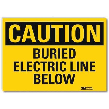 Lyle Caution Sign, 7 in Height, 10 in Width, Reflective Sheeting, Vertical Rectangle, English U4-1100-RD_10X7