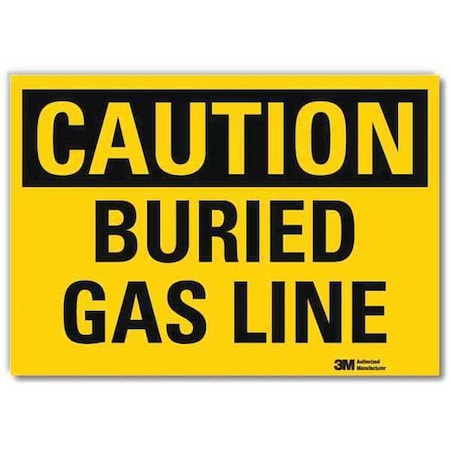 Lyle Caution Sign, 10 in H, 14 in W, Horizontal Rectangle, English, U4-1101-RD_14X10 U4-1101-RD_14X10