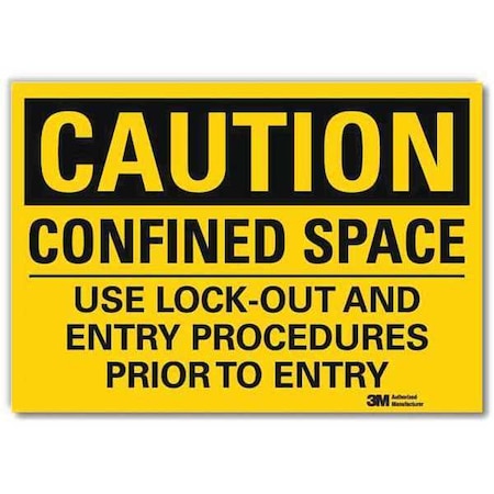 Lyle Safety Sign, 5 in H, 7 in Width, Reflective Sheeting, Horizontal Rectangle, English, U4-1145-RD_7X5 U4-1145-RD_7X5