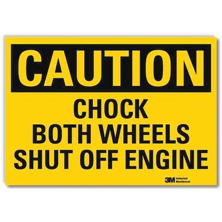 Lyle Safety Sign, 5 in H, 7 in Width, Reflective Sheeting, Horizontal Rectangle, English, U4-1125-RD_7X5 U4-1125-RD_7X5