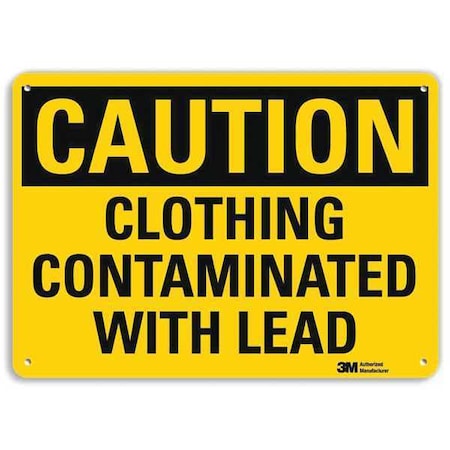Lyle Caution Sign, 10 in H, 14 in W, Horizontal Rectangle, English, U4-1135-NA_14x10 U4-1135-NA_14x10