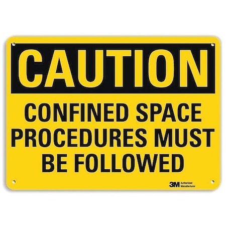 Lyle Caution Sign, 14" W, 10" H, 0.040" Thick, U4-1143-NA_14x10 U4-1143-NA_14x10