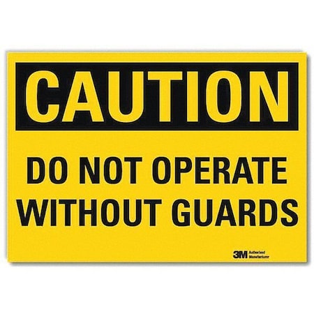 Lyle Safety Sign, 5 in H, 7 in Width, Reflective Sheeting, Horizontal Rectangle, English, U4-1196-RD_7X5 U4-1196-RD_7X5