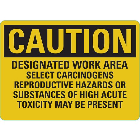 Lyle Safety Sign, 5 in H, 7 in Width, Reflective Sheeting, Horizontal Rectangle, English, U4-1163-RD_7X5 U4-1163-RD_7X5