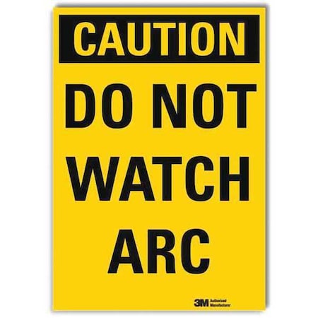 Lyle Caution Sign, 10 in Height, 7 in Width, Reflective Sheeting, Horizontal Rectangle, English U4-1211-RD_7X10