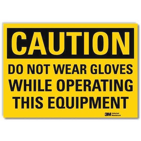 Lyle Caution Sign, 7 in Height, 10 in Width, Reflective Sheeting, Vertical Rectangle, English U4-1212-RD_10X7