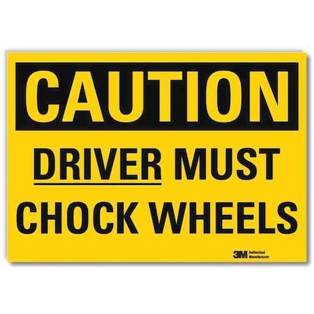 Lyle Safety Sign, 5 in H, 7 in Width, Reflective Sheeting, Horizontal Rectangle, English, U4-1218-RD_7X5 U4-1218-RD_7X5