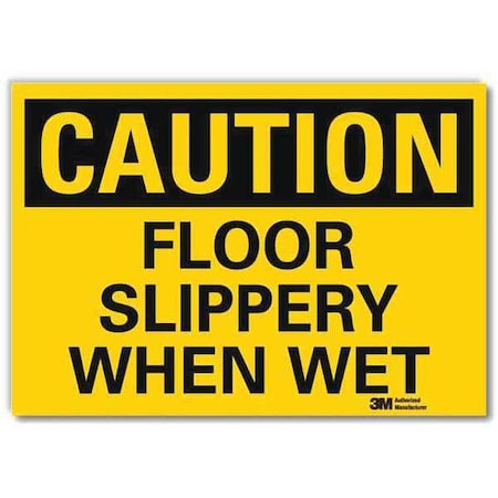 Lyle Safety Sign, 5 in H, 7 in Width, Reflective Sheeting, Horizontal Rectangle, English, U4-1318-RD_7X5 U4-1318-RD_7X5