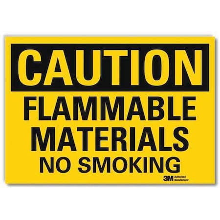 Lyle No Smoking Sign, 5 in H, 7 in W, Reflective Sheeting, Horizontal Rectangle, English, U4-1313-RD_7X5 U4-1313-RD_7X5