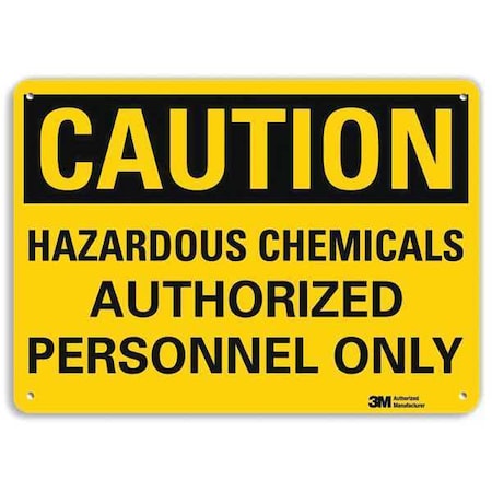 Lyle Caution Sign, 7 in H, 10 in W, Vertical Rectangle, English, U4-1369-RA_10X7 U4-1369-RA_10X7