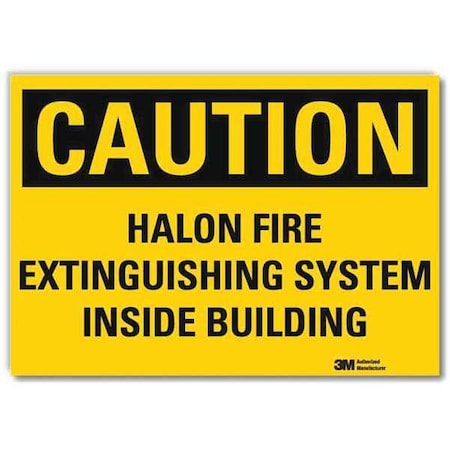 Lyle Safety Sign, Black/Yellow, 5in.H x 7in.W U4-1352-RD_7X5