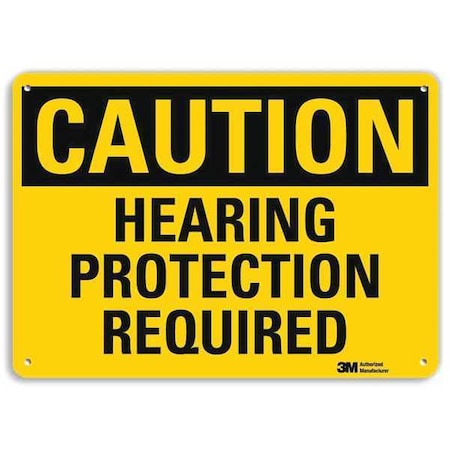 Lyle Caution Sign, 10" W, 7" H, 0.040" Thick, U4-1392-NA_10x7 U4-1392-NA_10x7