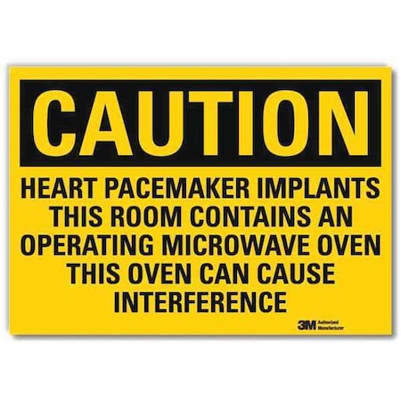 Lyle Caution Sign, 7 in H, 10 in W, Reflective Sheeting, Vertical Rectangle, U4-1405-RD_10X7 U4-1405-RD_10X7