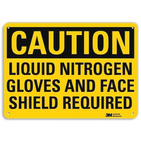 Lyle Caution Sign, 10" W, 7" H, 0.040" Thick, U4-1489-NA_10x7 U4-1489-NA_10x7