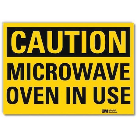 Lyle Caution Sign, 10 in H, 14 in W, Reflective Sheeting, Horizontal Rectangle, U4-1533-RD_14X10 U4-1533-RD_14X10